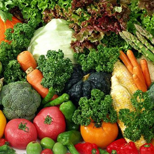 La fibra está presente en las verduras
